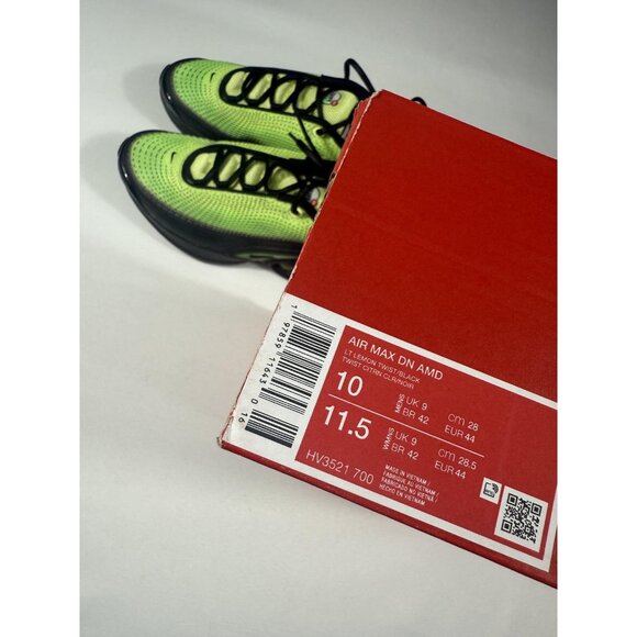 New Nike Air Max DN AMD Shoes Mens Size 10 Lemon Twist Black HV3521-700 Sneakers - Picture 11 of 11